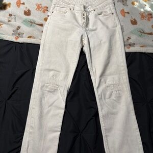 Zadig and Voltaire white denim jeans